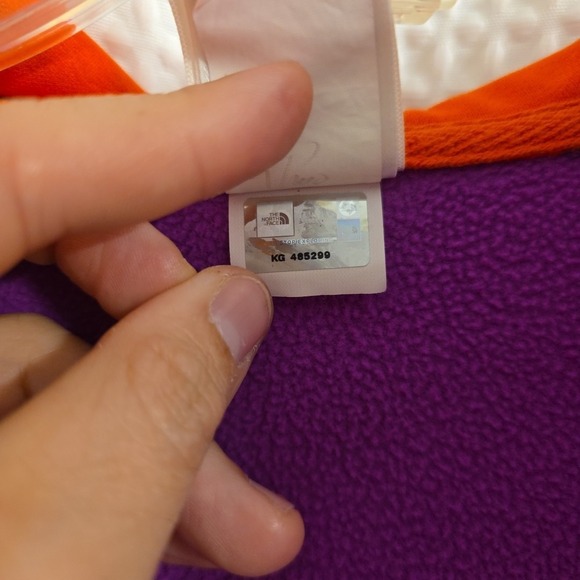 NEW North Face Red Blue‎ Purple Full Zip Logo Hoodie Hooded Sweatshirt Women's S - Picture 10 of 11